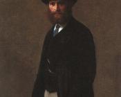 亨利 方丹 拉图尔 : Portrait of Edouard Manet